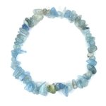 Blue Lace Agate Gemstone Chip Bracelet