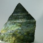 Free-standing Labradorite (Part Polished) ~95x85mm