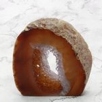 Free-standing Polished Agate - Natural/Amethyst ~8.1 x 8cm