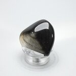 Obsidian Sheen-Silver Polished Stone ~35mm