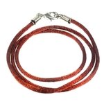 Polyester Cord Necklace - 18inch (Brown)