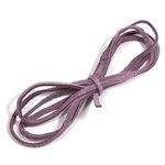 Suede Cord Necklace - Purple