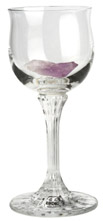 gem waters and elixirs amethyst in wine glass