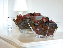 Scented Crystals in a Glass Bowl