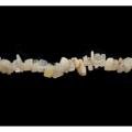 White Moonstone Gemstone Chip Necklace ~ 35"