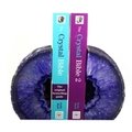 Agate Bookends ~12cm  Purple