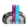 Agate Bookends ~14cm  Natural Grey