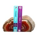 Agate Bookends ~16.5cm  Natural Brown/Red