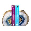 Agate Bookends ~16cm  Natural Blue/Purple