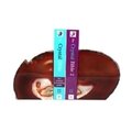 Agate Bookends ~19cm  Natural Brown/Red