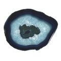 Agate Slice - Banded brown with crystal centre ~ 230mm