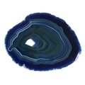 Agate Slice - Banded brown with crystal centre ~ 210mm