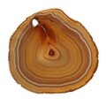 Agate Slice - Banded Honey/grey ~ 160mm
