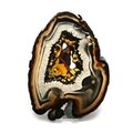 Agate Slice - Multi-colour with crystal centre ~ 195mm