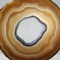 Agate Slice - Natural/Brown  ~145mm