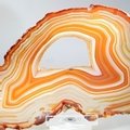 Agate Slice - Natural/Red ~140mm