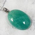 Amazonite Gemstone Pendant  ~28mm