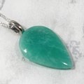 Amazonite Gemstone Pendant  ~28mm