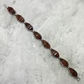 Amber 925 Sterling Silver Oval Bracelet (Length 198mm)
