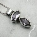 Amethyst 925 Silver Pendant ~18mm