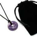 Amethyst Agogo Donut Necklace & Velvet Pouch