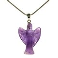 Amethyst Angel Pendant - 25mm