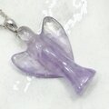 Amethyst Angel Pendant - 30mm