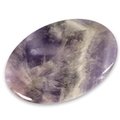 Amethyst Chevron Palm Stone ~70x50mm