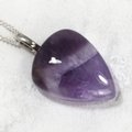 Amethyst Gemstone Pendant  ~25mm