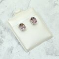 Ametrine 925 Silver Faceted Stud Earrings ~8mm