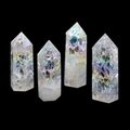 Angel Aura Fire & Ice Quartz Polished Point