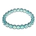 Aqua Aura Quartz 8mm Round Bead Bracelet