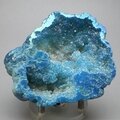 Aqua Aura Quartz Geode ~86x74mm