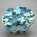 Aqua Aura Quartz Geode ~87x68mm