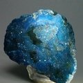 Aqua Aura Quartz Crystal Geode ~88mm