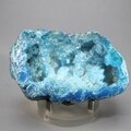 Aqua Aura Quartz Geode ~89x52mm