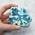 Aqua Aura Quartz Geode ~93x73mm