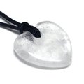 Aquarius Birthstone Necklace - Quartz Heart