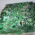 Azurite & Malachite Polished Slice ~105mm