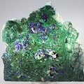 Azurite & Malachite Polished Slice ~135mm