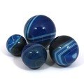 Banded Agate Sphere ~ Blue