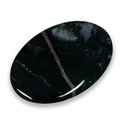 Banded Black Agate Thumb Stone ~40mm