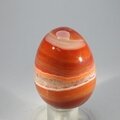 Banded Carnelian Crystal Egg ~48mm