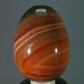 BEAUTIFUL Banded Carnelian Crystal Egg ~48mm