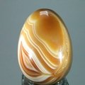 Banded Carnelian Crystal Egg ~48mm