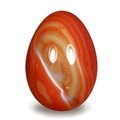 Banded Carnelian Crystal Egg ~48mm