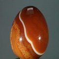Banded Carnelian Crystal Egg ~49mm