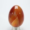 Banded Carnelian Crystal Egg ~50mm