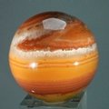 Banded Carnelian Crystal Sphere ~45mm
