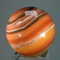 Banded Carnelian Crystal Sphere ~45mm